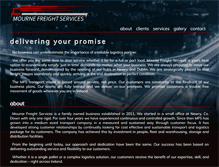 Tablet Screenshot of mournefreightservices.com